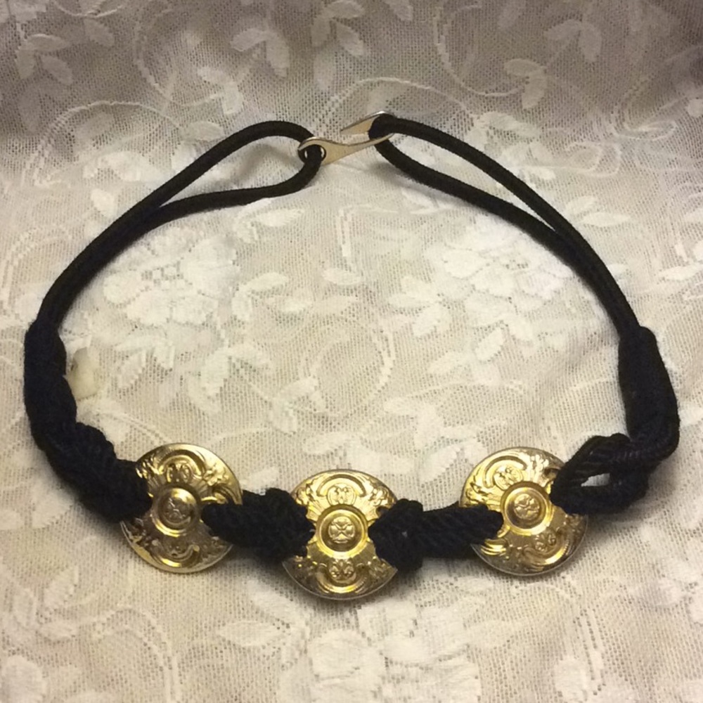 Black and Gold Fashion Belt